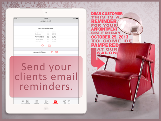Salon Appointment Manager - Book and Schedule Beauty Services for Your Clients screenshot