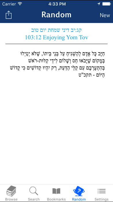 Kitzur Shulchan Aruch Screenshot