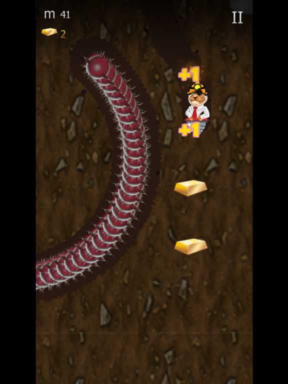 Miner dig to the treasure trove in gold mine iPad screenshot