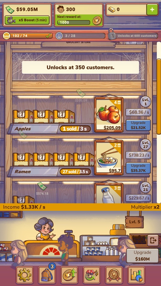 #3. Idle Shop Manager (iOS) 来自: Bling Bling Games GmbH