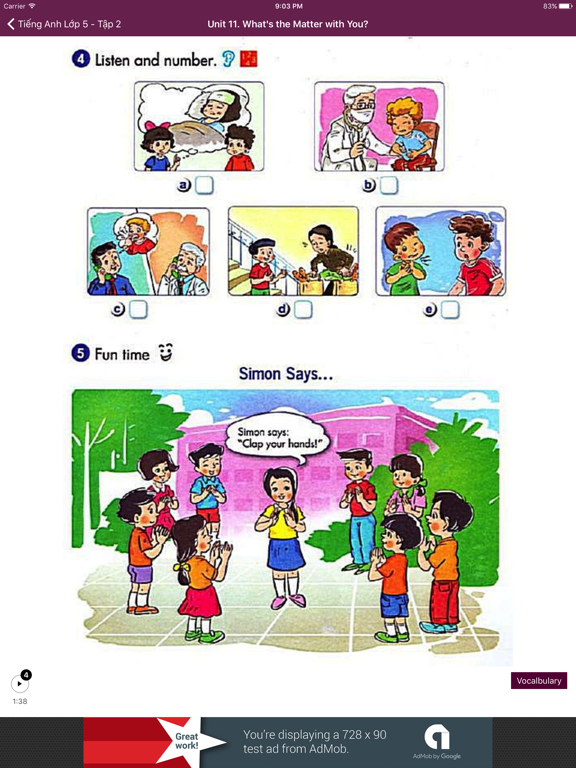 Screenshot #6 pour Tiếng Anh Lớp 5 - Tập 2