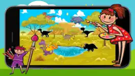 Game screenshot Динозавры головоломки раскраски игра для детей apk