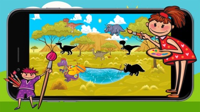 How to cancel & delete Dinosaurs Puzzle Coloring Pages Game for Kids from iphone & ipad 2