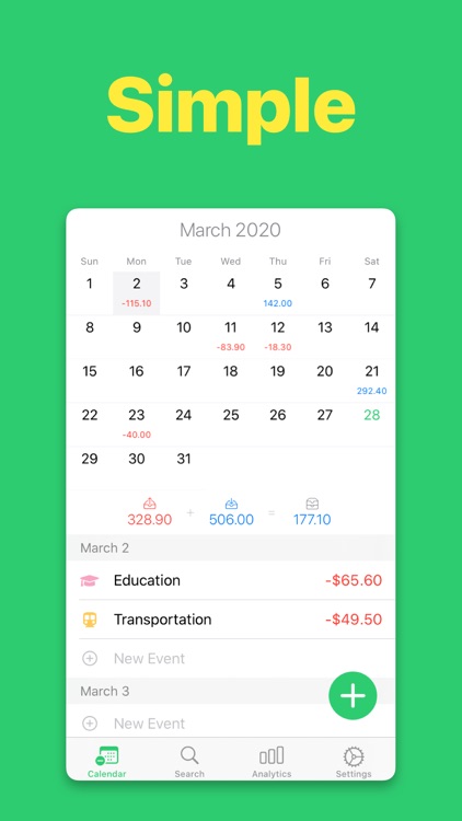 Budget Calendar - Monelyze screenshot-0