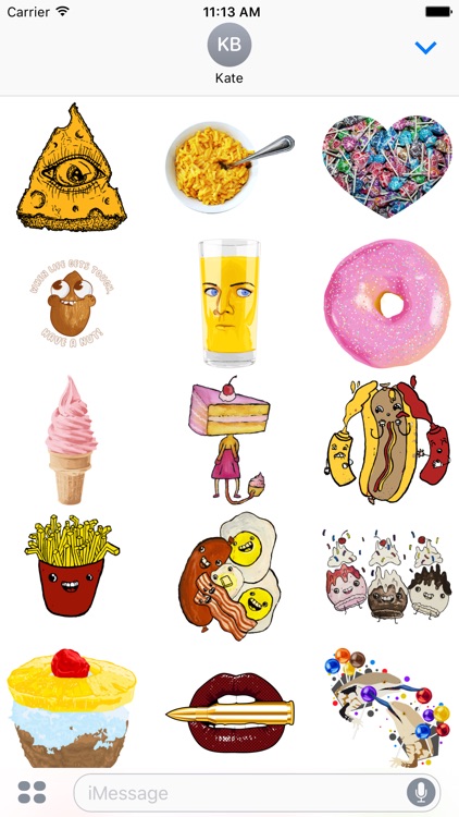 Lip Smacking - Redbubble sticker pack