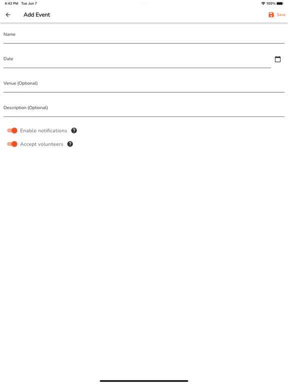 GForce - Volunteer Management iPad screenshot 6 - Productivity app