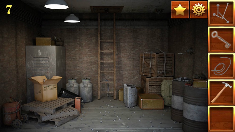 #1. 密室逃脱经典系列10:逃出废弃仓库 (iOS) 由: WEI HUI HE
