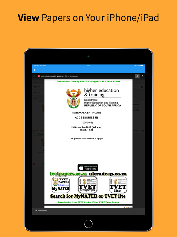 TVET Exam Papers lite - NATED