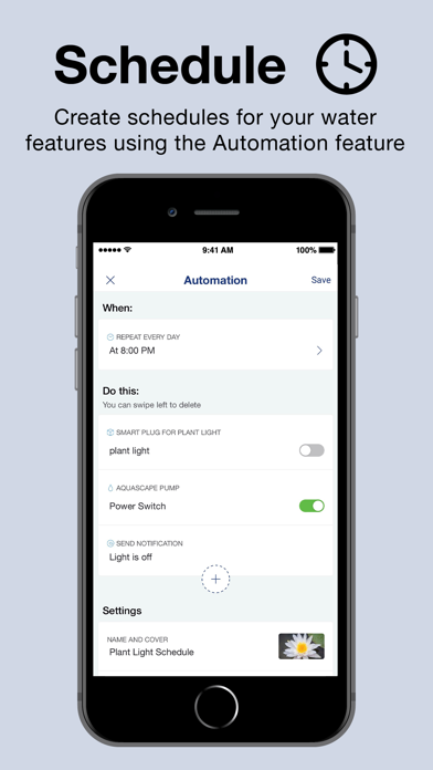 Aquascape Smart Control App Screenshot