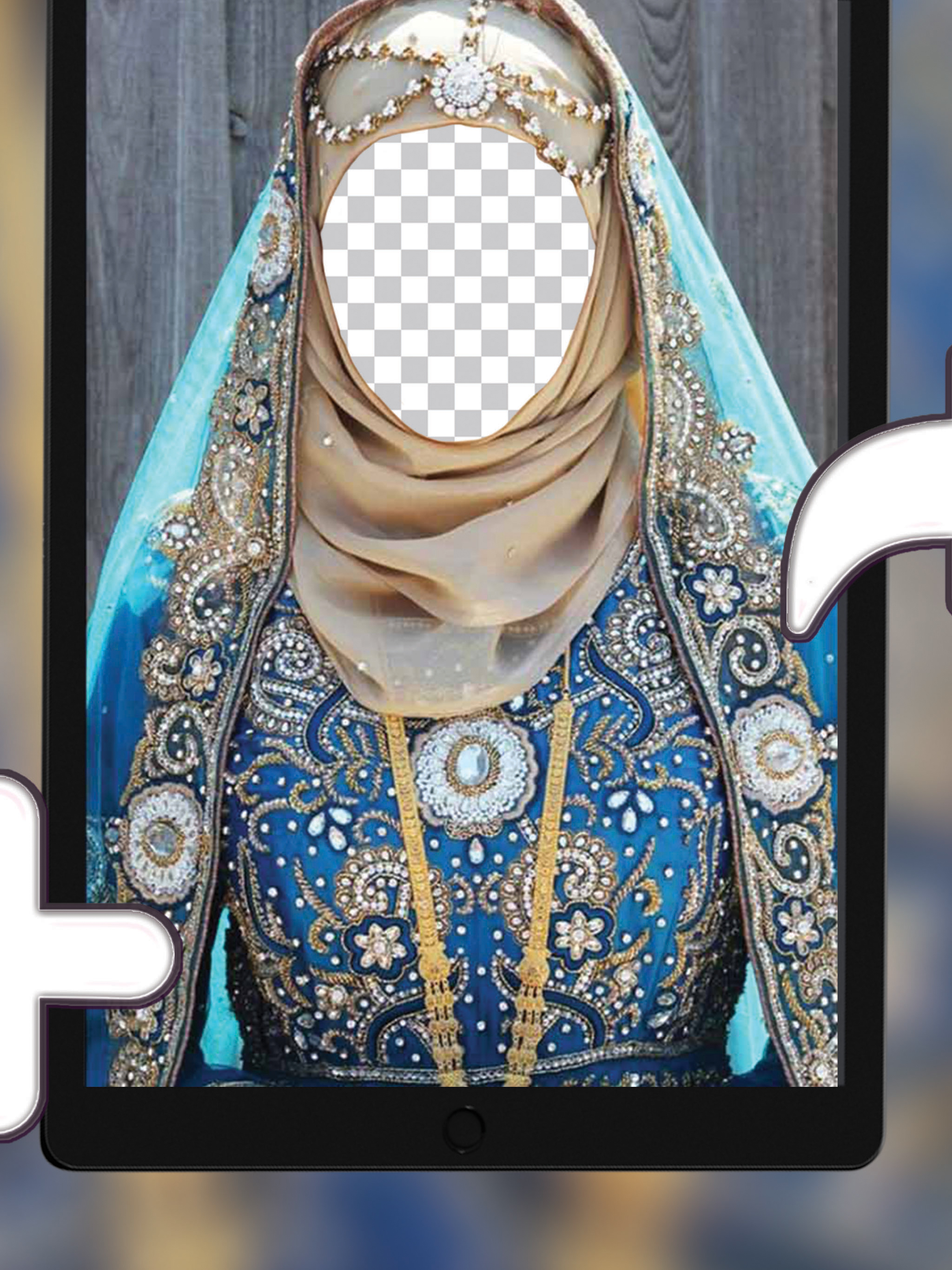 Wedding Hijab Photo Montage - Free Face Decorator