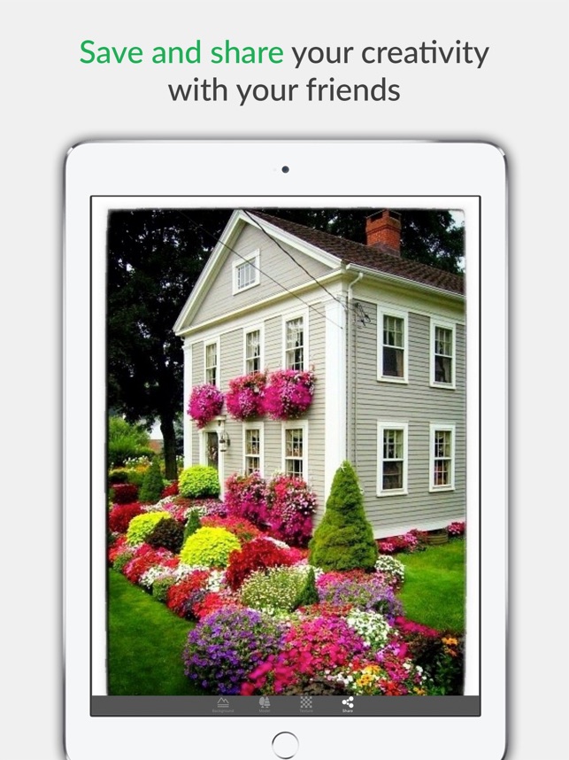 Flower Garden Design On The App, Yard Landscape Design App