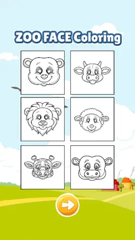 Game screenshot Zoo animal face coloring book for kids games apk