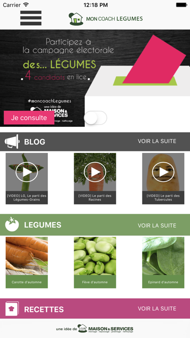 Screenshot #1 pour Mon Coach Légumes
