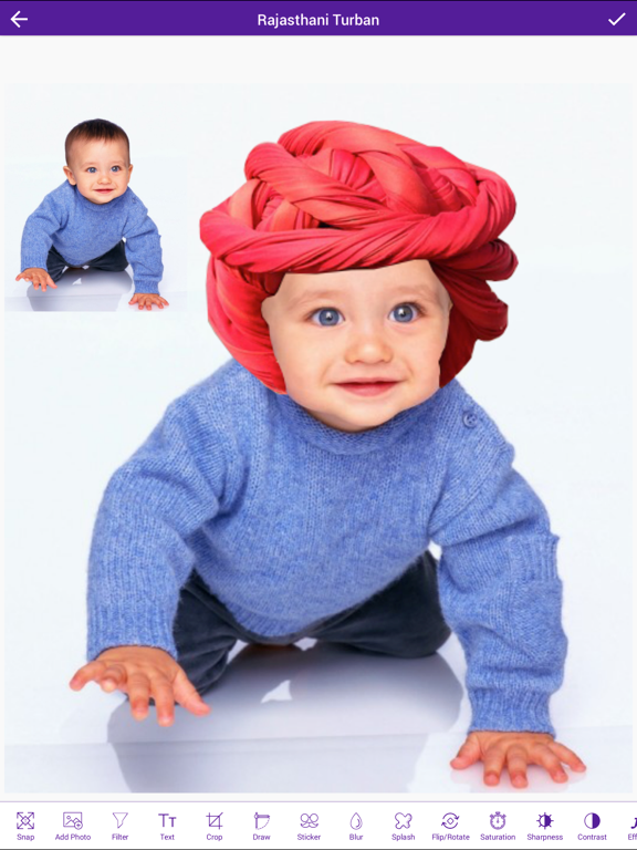Rajasthani Turbans Photo Booth iPad screenshot