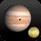 Jupiter Simulator is an astronomy app that shows the location of the four largest Jupiter moons, and the Great Red Spot