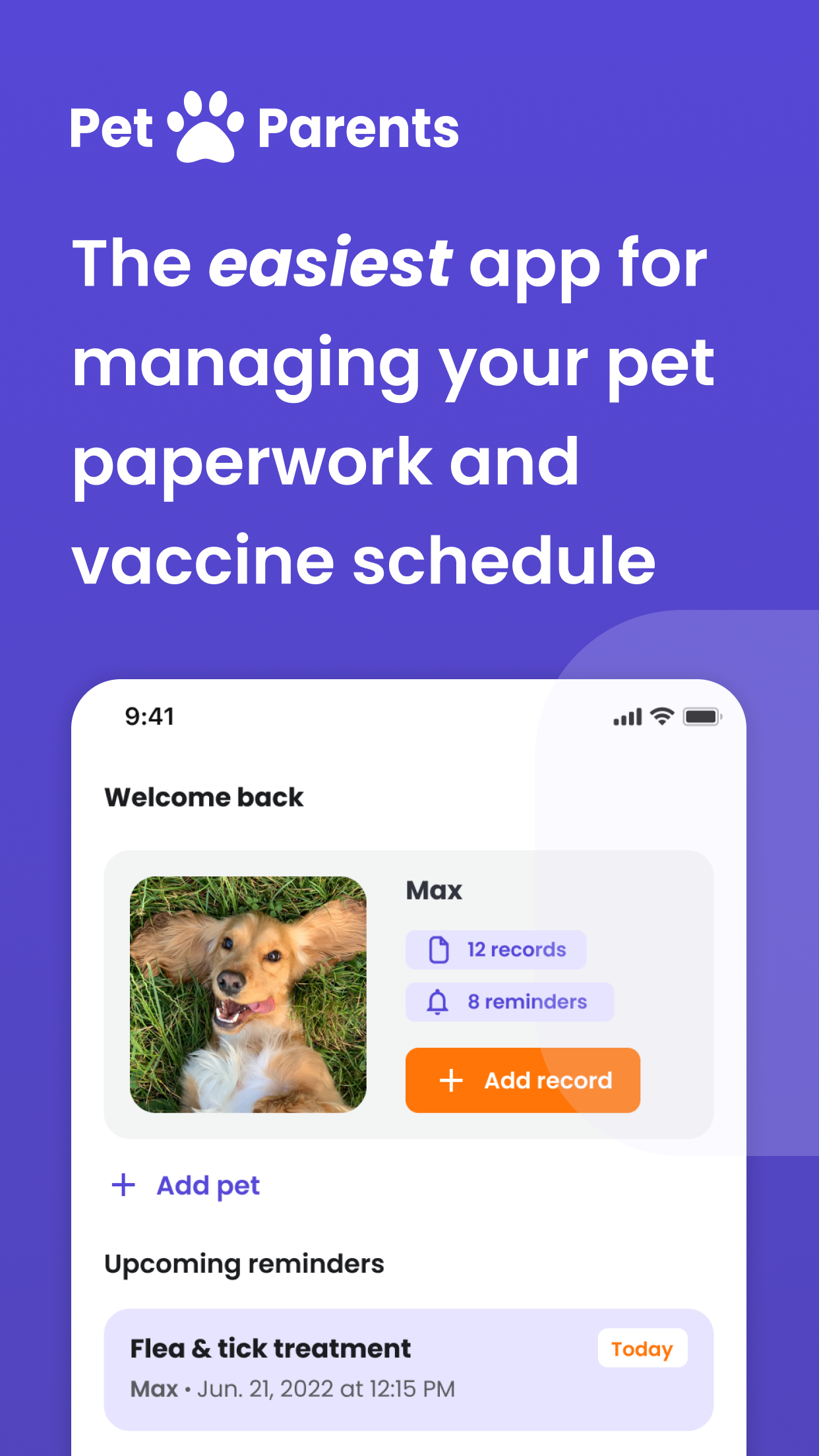 Pet Parents: Easy Pet Records