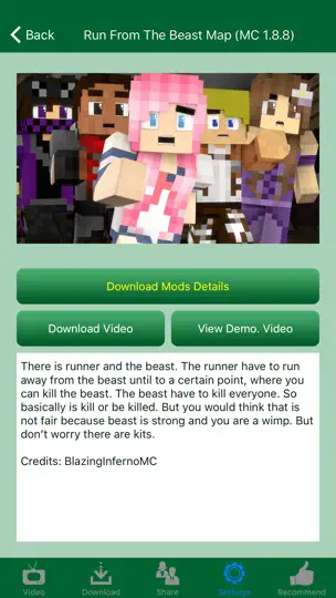 Screenshot von Featured Maps For Minecraft auf dem iPhone 2