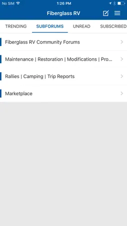 Fiberglass RV Owners Community screenshot 1