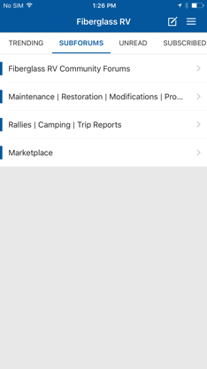 Fiberglass RV Owners Community screenshot 1