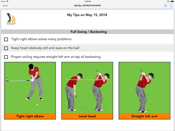 Golfmaster Tips