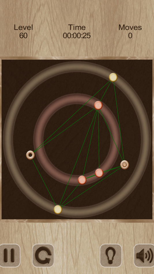 #2. Untangle. Rings and Lines (iOS) 由: Ruslan Goncharenko