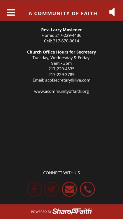 A Community of Faith