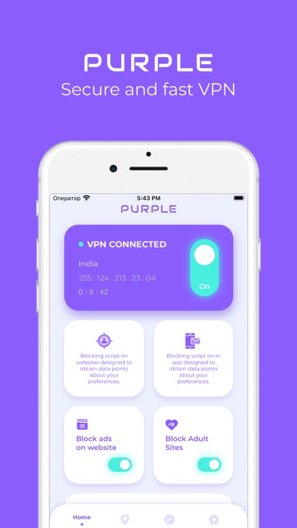 VPN Adblock Purple
