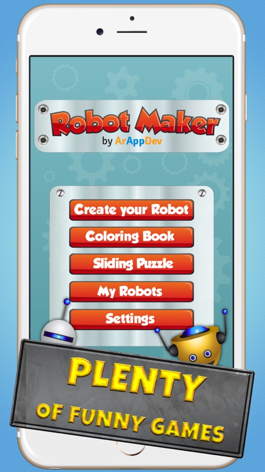 #5. Robot Maker :complete factory to buid your own bot (iOS) By: ARAPPDEV