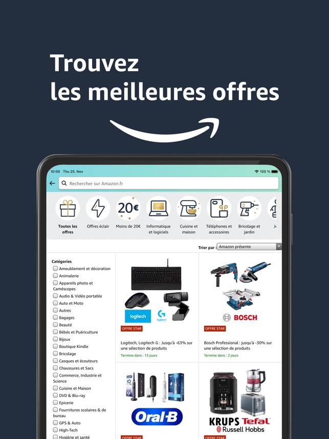 Amazon FR dans l'App Store