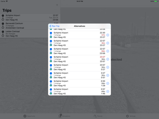 Trein app iPad screenshot 4 - Travel app