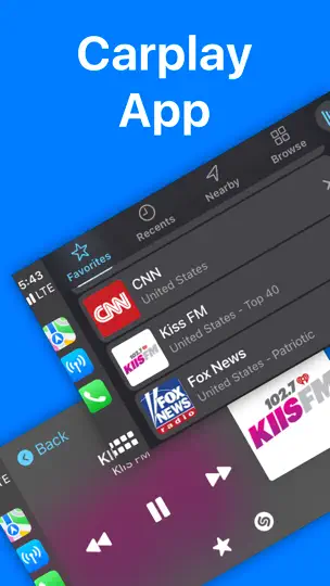 Captura de pantalla de FM Radio en iPhone 3