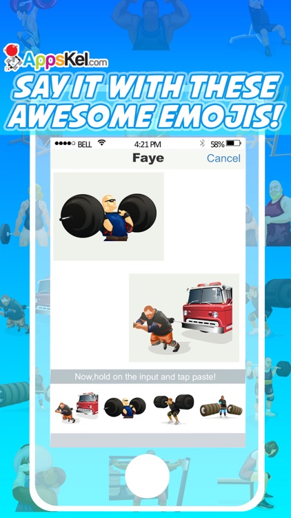PowerMoji: Weight-Lifting Emoji & Stickers App