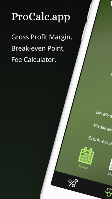 ProCalc.app: Margin, BreakEven