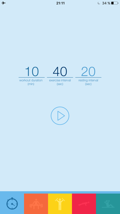 Screenshot #1 pour Wimer - Workout Timer