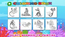 Game screenshot Cute Mermaid Coloring Book Pages Free - Kids Games hack