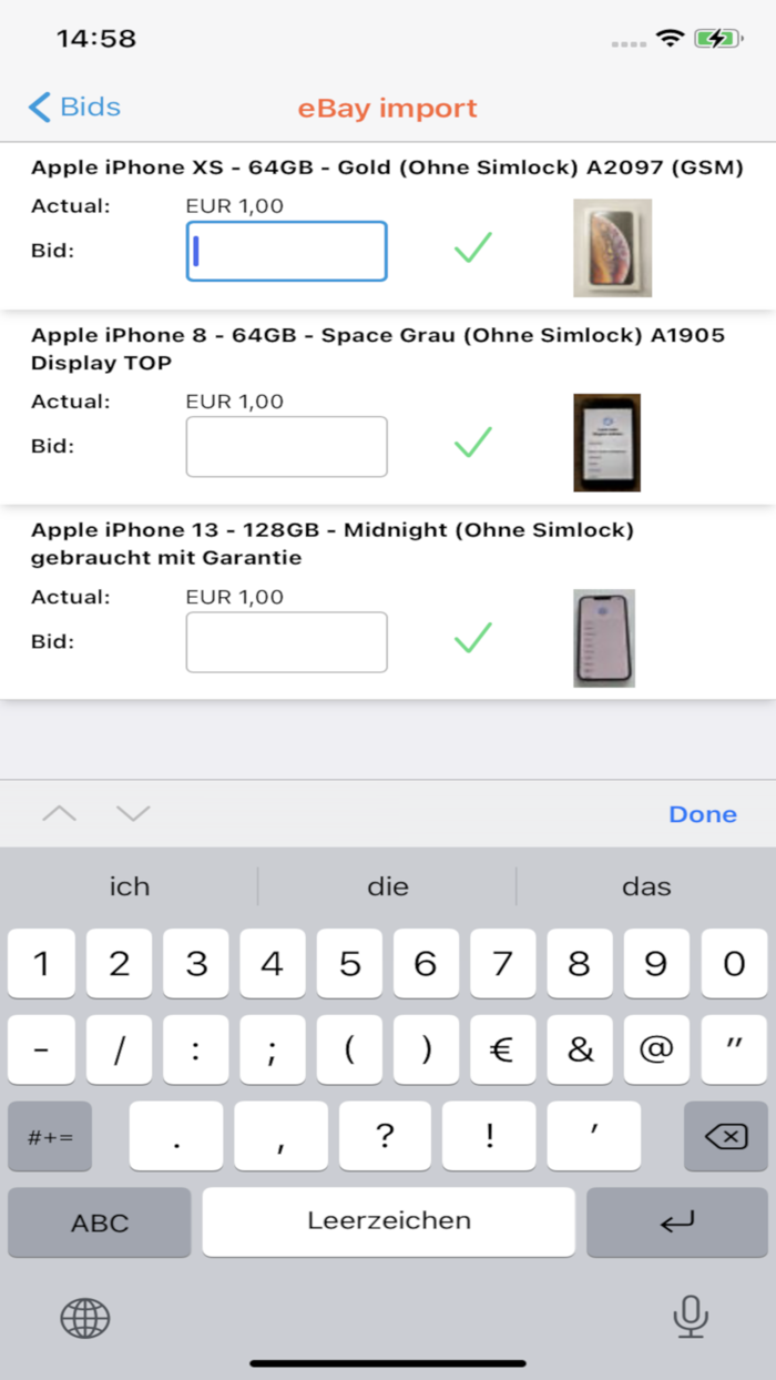 Sniper for ebay bid auctions