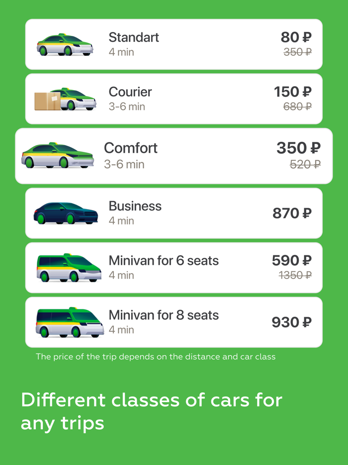 Таксовичкоф — Заказ такси