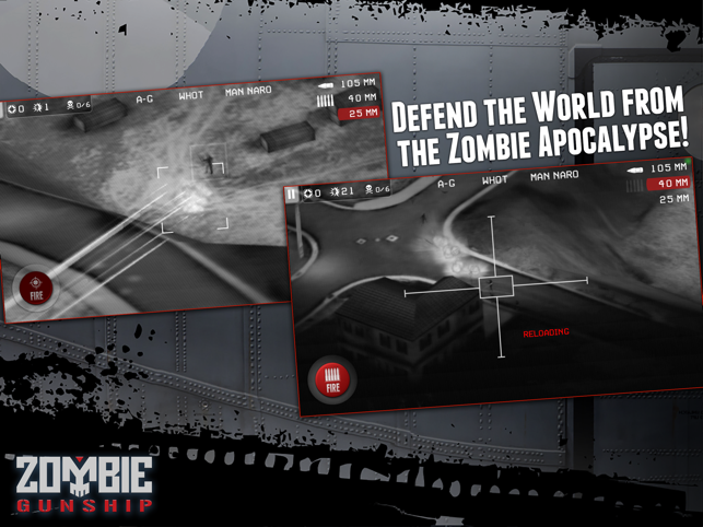 ‎Zombie Gunship: Gun Down Zombies Screenshot