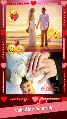 Game screenshot Valentine Yourself- Love Card Photo Stickers App mod apk