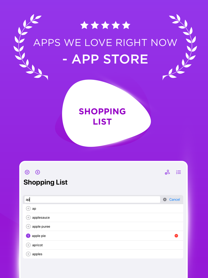 Smart Grocery Shopping List