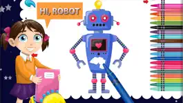 Game screenshot Robot Attack Paint - Robot games sketchbook apk