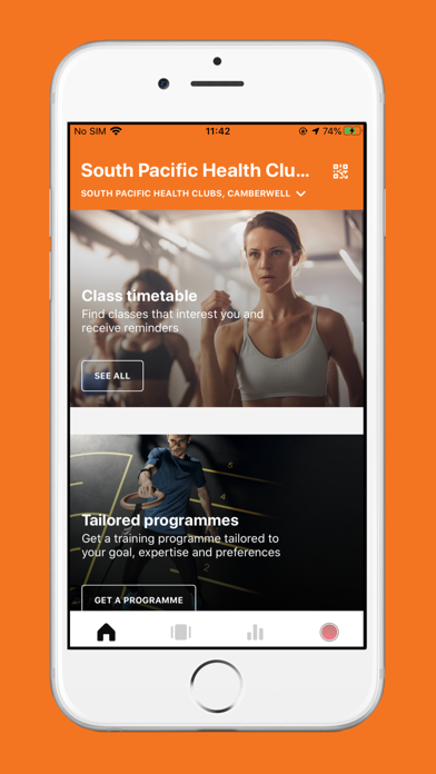 South Pacific Health Clubs Screenshot