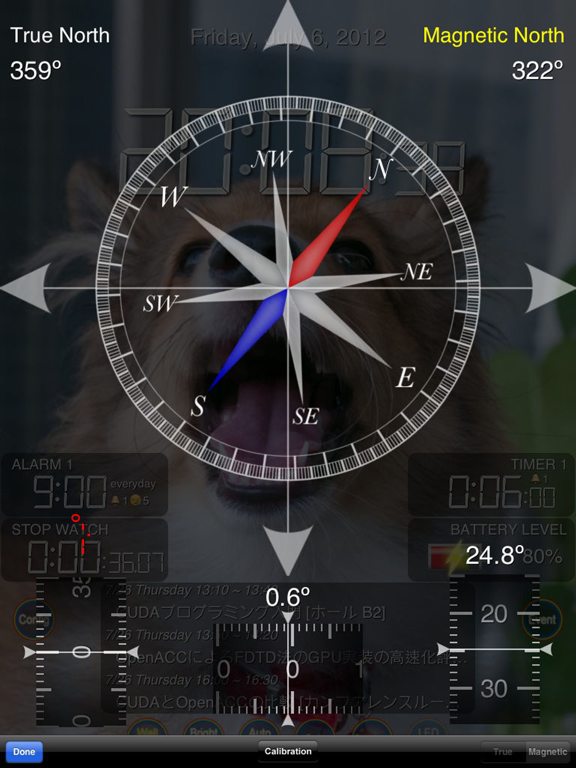 ecoClock iPad screenshot