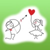 Love Journey Of Sweet Couple Stickers