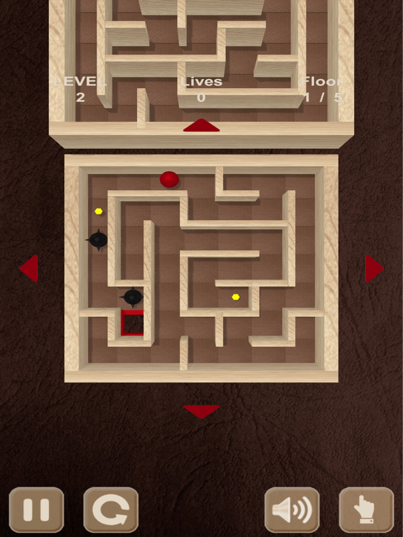 Roll the ball. Labyrinth box iPad screenshot