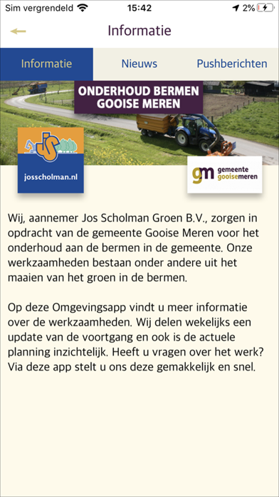 Onderhoud bermen Gooise Meren Screenshot