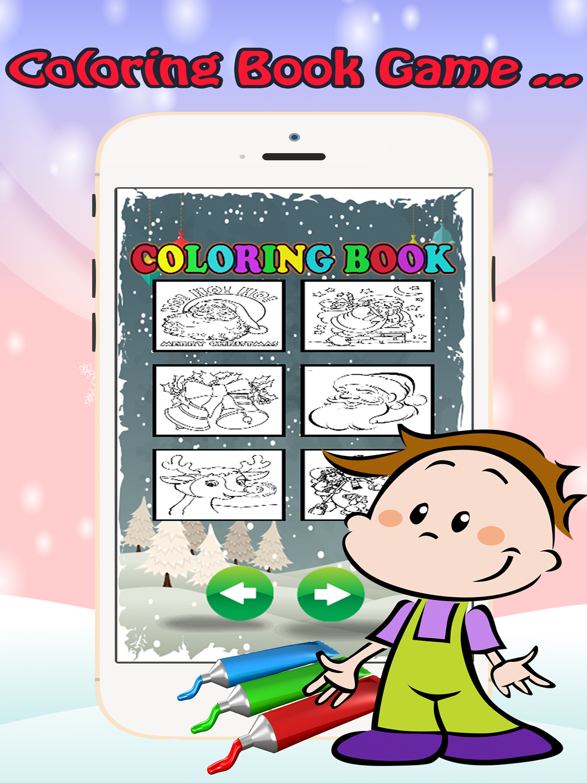 Color Santa:Christmas Coloring Book Pages Fun Kids screenshot 7