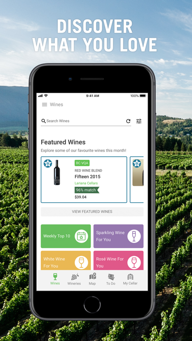 Wines of BC Explorer Screenshot