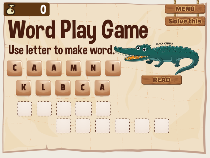 Word Play Amazon Animal