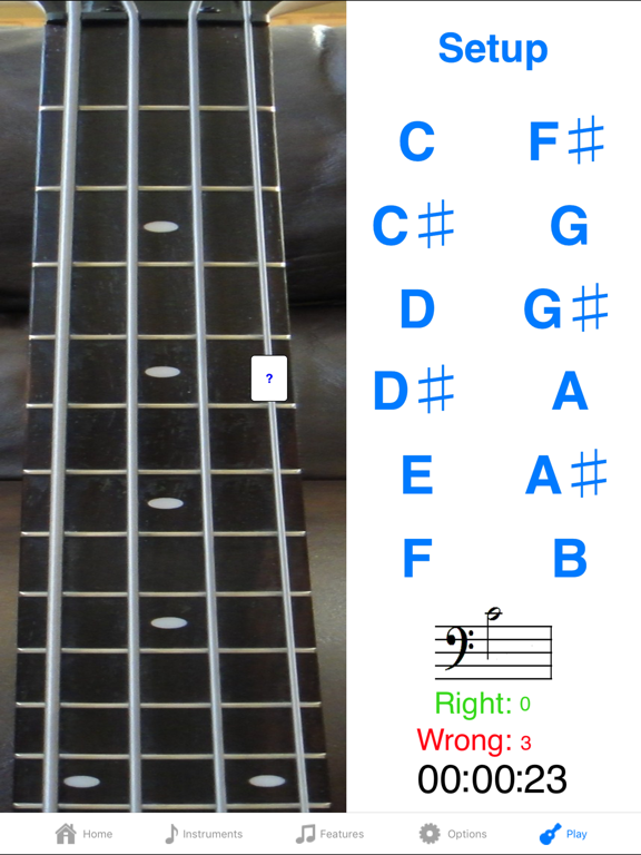 Screenshot #4 pour Bass Fretboard Addict